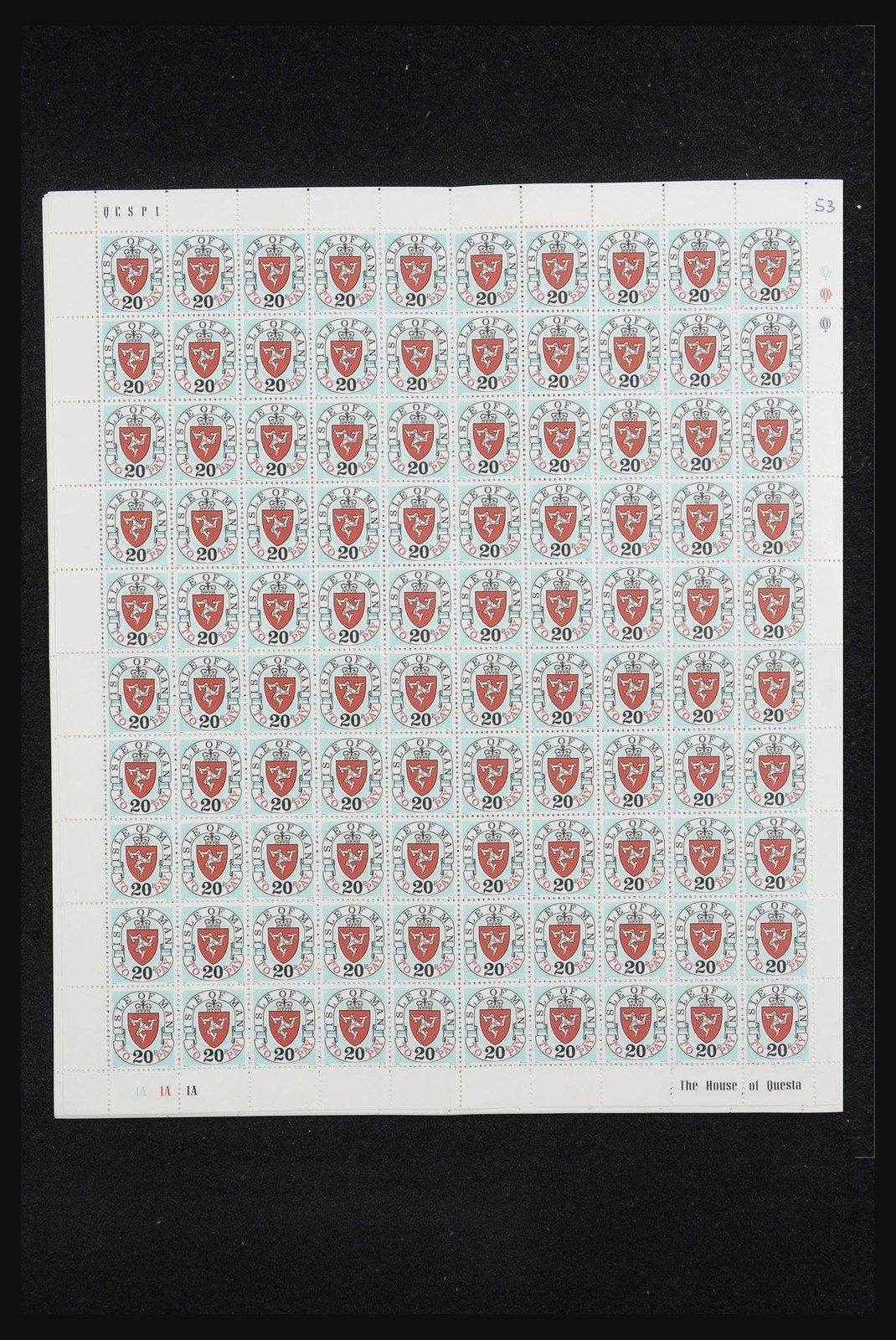 Lot 13119 Isle of Man postage dues 1973.
