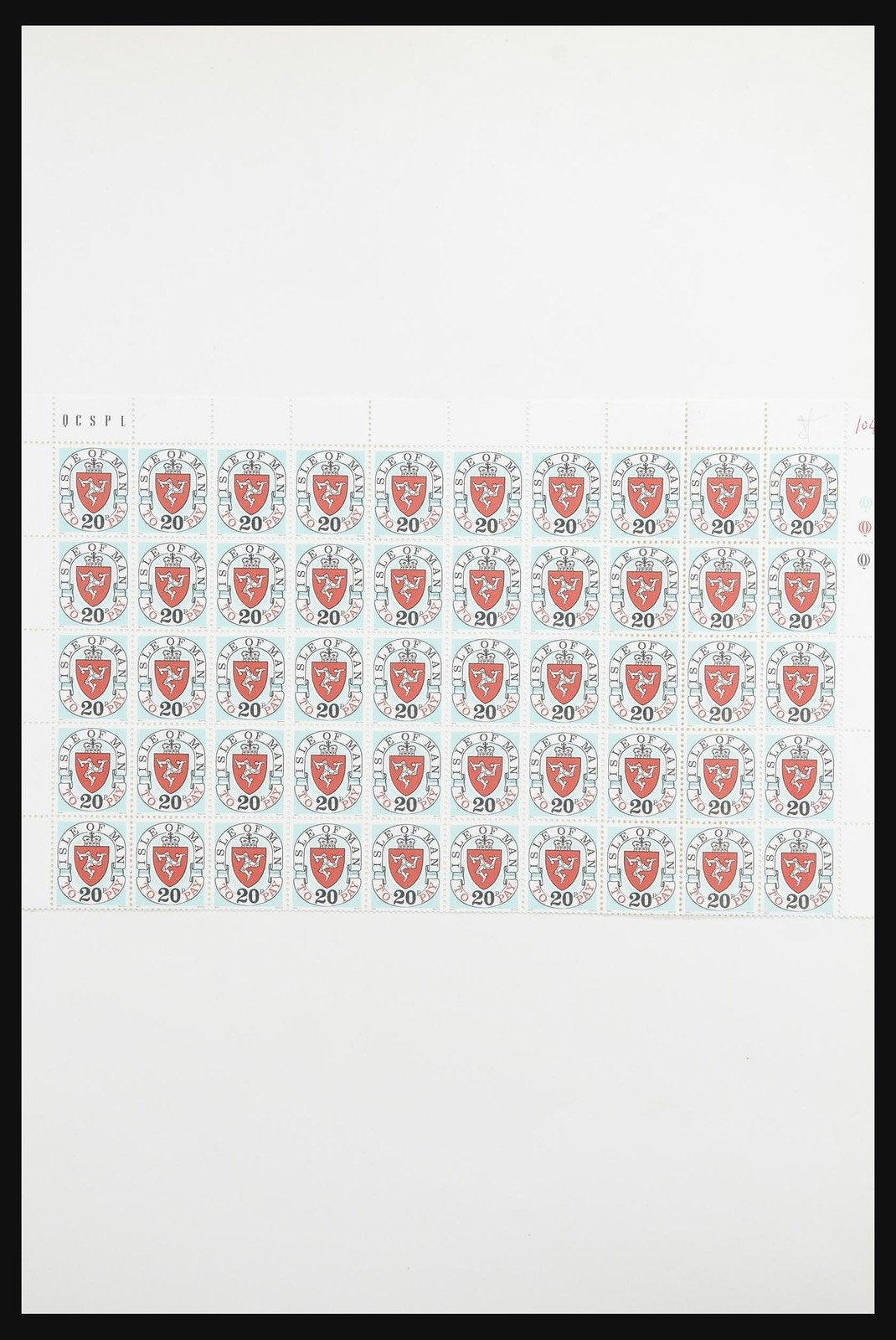 Lot 13123 Stamp collection Isle of Man postage dues 1973.