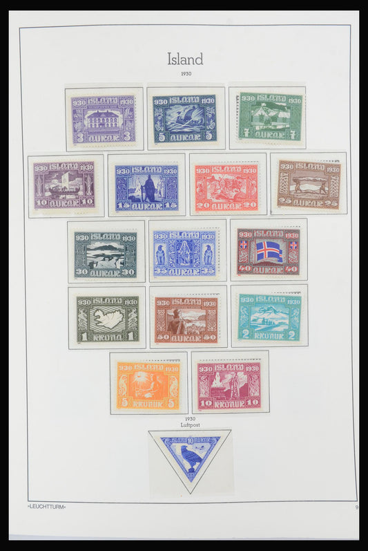 ICELAND 1876-1991 MNH MH Used in Leuchtturm Album Stamp Collection