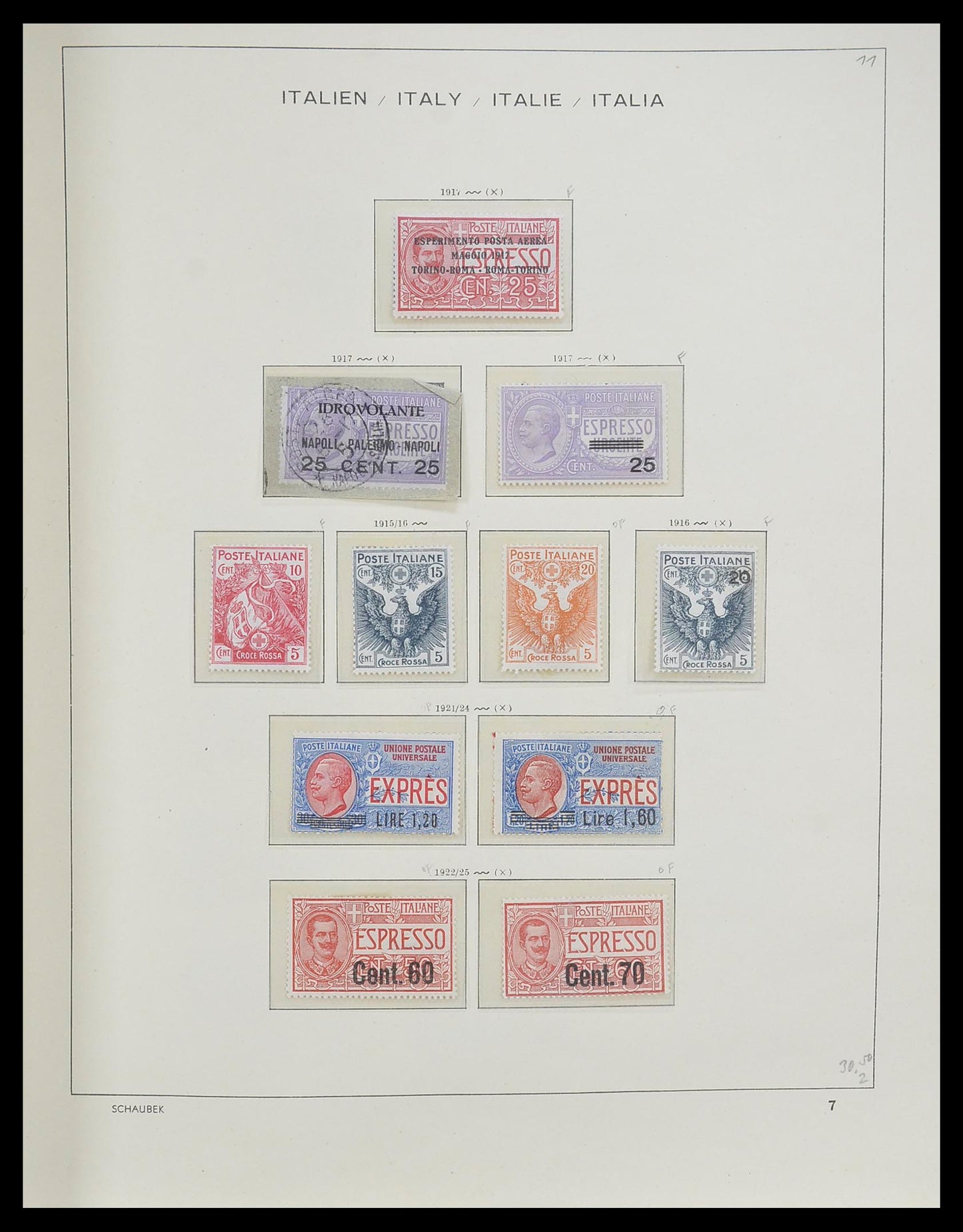 ITALY 1861-1996 MNH MH Used in 3 Schaubek Albums HIGH Catalogue Stamp Collection