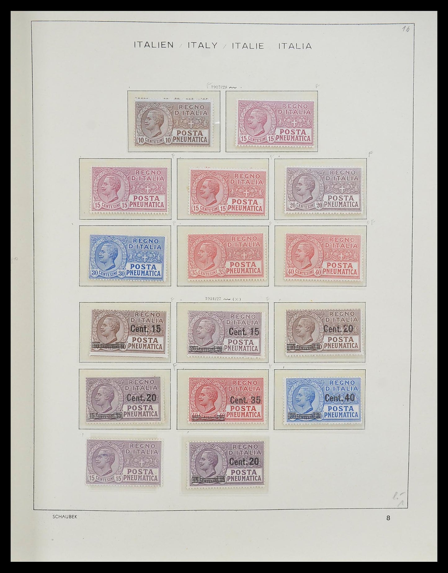 ITALY 1861-1996 MNH MH Used in 3 Schaubek Albums HIGH Catalogue Stamp Collection